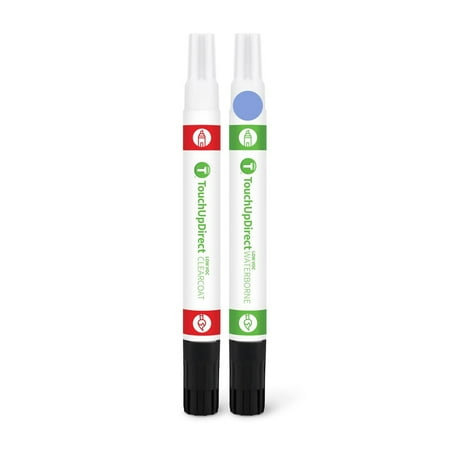 TouchUpDirect UN Steel Blue Metallic Compatible With Ford Exact Match Touch Up Paint Combo - Essential Kit