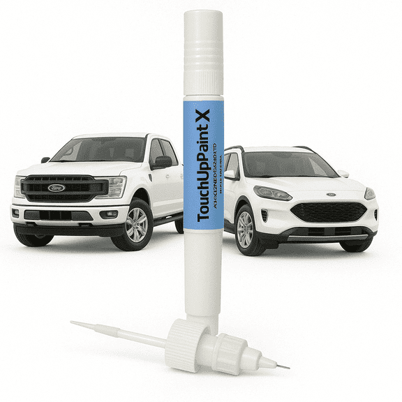 TouchUpPaintX Oxford White YO, YZ, 9L, A9, Z1, 5W, 4MF, 4WFAWHA Scratch Fix 2-In-1 for Ford -  Fast Drying