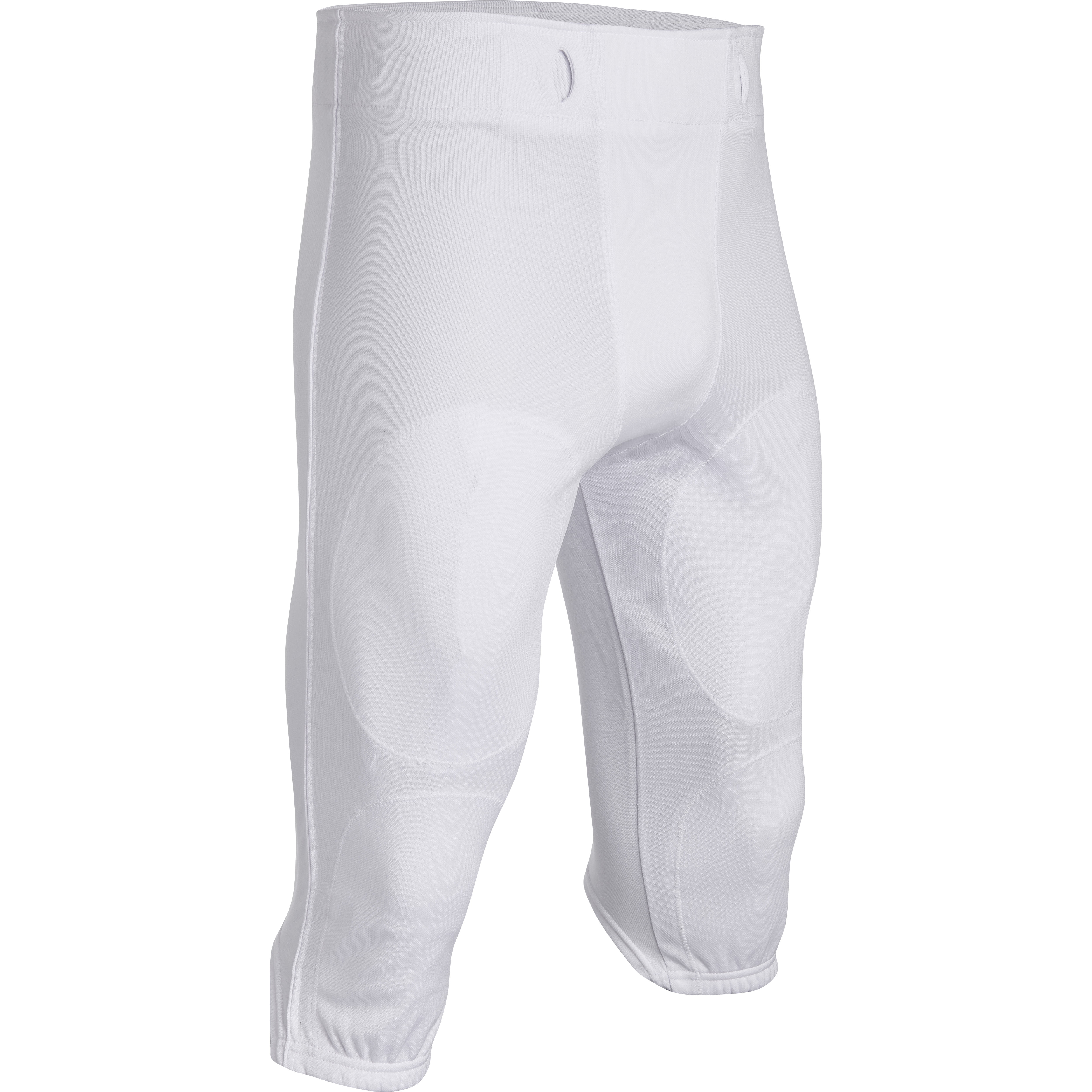 CHAMPRO Youth Football Pants, X-Large, White, Polyester Fabric