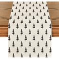thumbnail image 1 of Touchbetter Beige Xmas Tree Christmas Table Runner, Seasonal Winter Kitchen Dining Table Decoration for Home Party Decor 13x120 Inch, 1 of 6