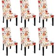 thumbnail image 1 of Touchbetter Chair Covers for Dining Room Set of 6, Stretch Pattern Dining Chair Cover Washable Kitchen Chair Slipcovers Removable Seat Protector Covers for Home Party Wedding Ceremony, 1 of 8