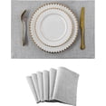 thumbnail image 1 of Touchbetter Cloth Placemats Set of 6 Table Place Mats Light Grey Placemat Easy to Clean Heat Resistant Machine Washable Fabirc Placemats Coffee Table Mats for Dining Kitchen Table, Gray, 1 of 5