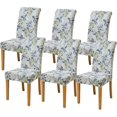 thumbnail image 1 of Touchbetter Dining Room Chair Covers Set of 6 Floral Parsons Chair Slipcovers Stretch Washable Dining Chair Slipcovers Thickened Chair slipcovers Universal Fit for Kitchen, Living Room(6PC,I), 1 of 7