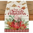 thumbnail image 1 of Touchbetter Ice Cream Gingerbread Sweet Christmas Table Runner, Seasonal Winter Kitchen Dining Table Decoration for Home Party Indoor 13x36 Inch, 1 of 6