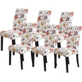 thumbnail image 1 of Touchbetter Printed Stretchable Parson Chair Covers for Dining Room Set of 6,Pattern Stretch Dining Chair Slipcover Washable Removable for Kitchen,Hotel,Restaurant,Ceremony(6PCS,Flower), 1 of 7
