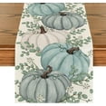 thumbnail image 1 of Touchbetter Pumpkins Eucalyptus Leaves Fall Table Runner, Autumn Thanksgiving Kitchen Dining Table Decoration for Home Party Decor 13x120 Inch, 1 of 5