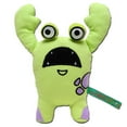 thumbnail image 1 of Touchdog Cartoon Up-for-Crabs Monster Plush Dog Toy, 1 of 1