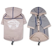 Touchdog Cloudburst Reversible Fashion Waterproof Dog Raincoat