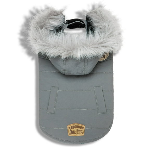 Touchdog 'Eskimo-Swag' Duck-Down Insulated Winter Dog Coat Parka