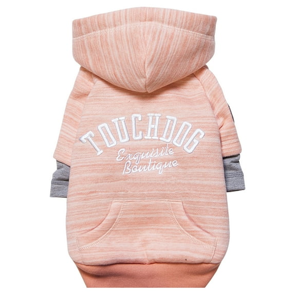 Touchdog Hampton Beach Designer Ultra Soft Sand-Blasted Cotton Pet Dog Hoodie Sweater