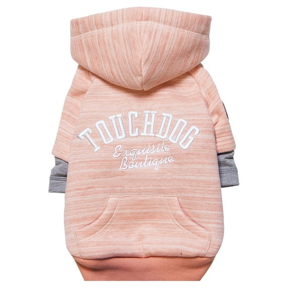 Touchdog Hampton Beach Designer Ultra Soft Sand-Blasted Cotton Pet Dog Hoodie Sweater