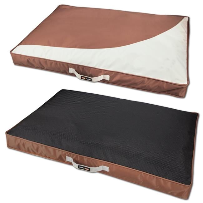 Small Brown Waterproof Outdoor Travel Dog Bed