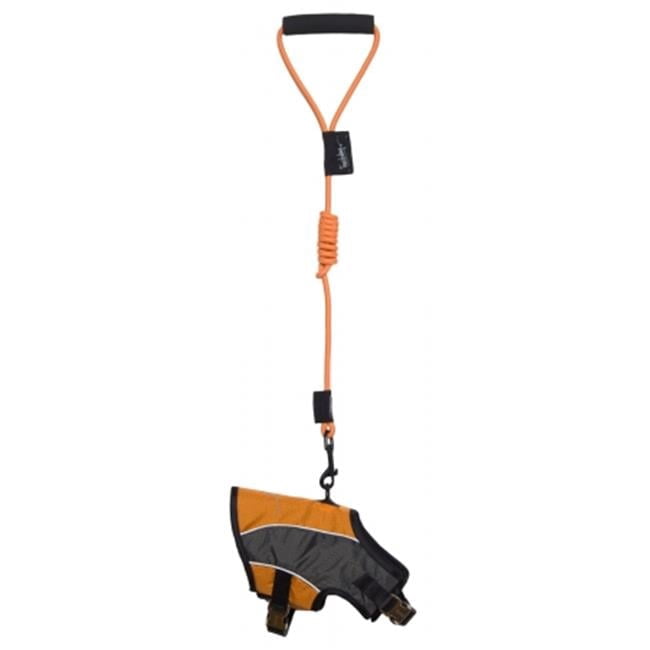 Touchdog Reflective-Max 2-In-1 Premium Performance Adjustable Dog Harness And Leash- Light Orange - Extra Small