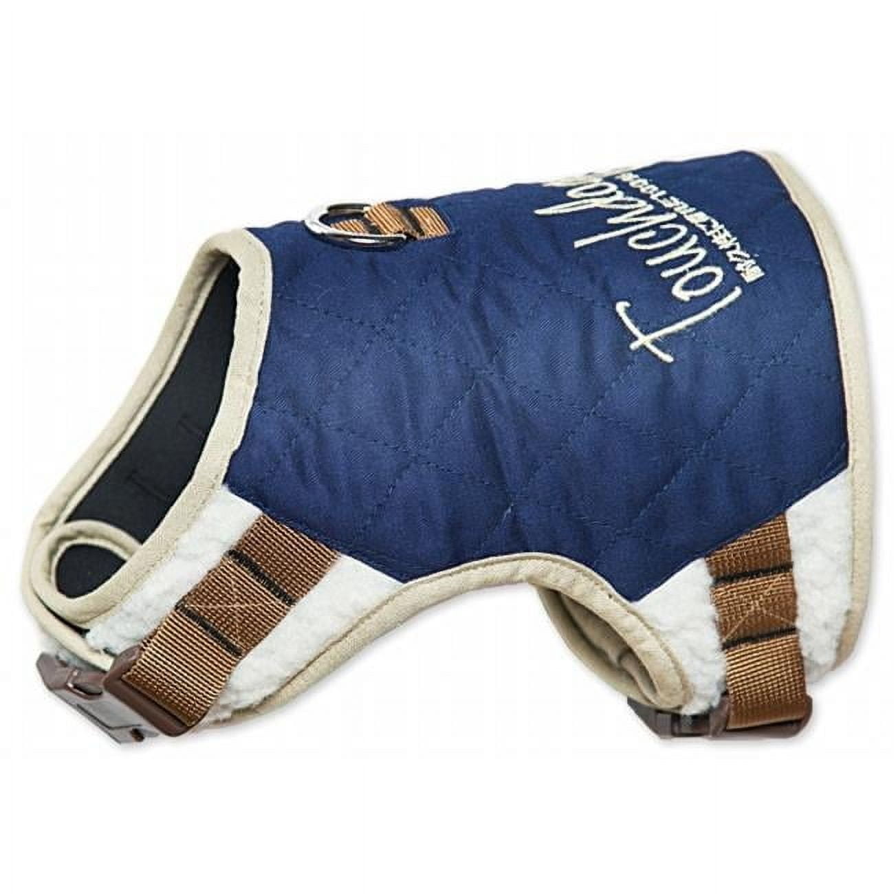 Touchdog Tough-Boutique Adjustable Fashion Dog Harness- Dark Blue - Large