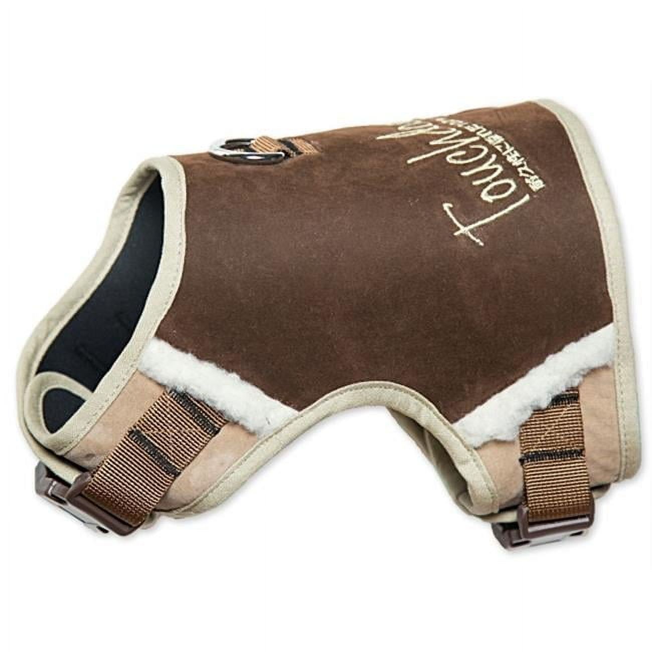 Touchdog Tough-Boutique Adjustable Fashion Dog Harness- Dark Brown - Medium