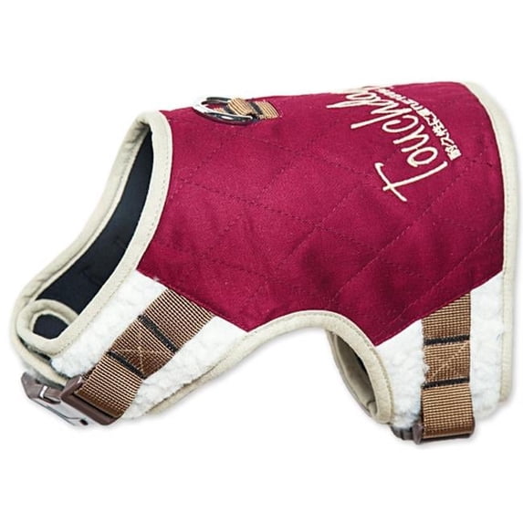 Touchdog Tough-Boutique Adjustable Fashion Dog Harness- Dark Pink - Large