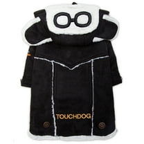 Touchdog JKTD16BKXS Tuskegee Aero-Vintage Designer Dog Coat - Black - Extra-Small