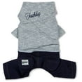 thumbnail image 1 of Touchdog Vogue Neck-Wrap Sweater and Denim Pant Outfit, 1 of 7