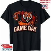 Touchdown American Football Game Day Tiger Cool T-Shirt