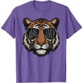 thumbnail image 1 of Touchdown American Game Day Thanksgiving Tiger Cool Softstyle Unisex T-Shirt,Purple Heather Color,Size M, 1 of 5