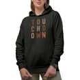 thumbnail image 1 of Touchdown, Football Lover Merch Gift, Black Hooded Sweatshirt or Hoodie, 2XL, 1 of 5