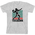 thumbnail image 1 of "Touchdown" Football Sports Youth Heather Gray Crew Neck Short Sleeve Tee-Medium, 1 of 4