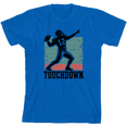 thumbnail image 1 of "Touchdown" Football Sports Youth Natural Crew Neck Short Sleeve Tee-Medium, 1 of 4