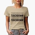 thumbnail image 1 of Touchdown, Football Themed Merch Gift, Tan T-Shirt, Small, 1 of 5