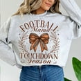 thumbnail image 1 of Touchdown Season Coquette Sweatshirt, Coquette Football Pullover, Football Mom Shirt, Football and Bows Sweatshirt, Football Mama Shirt, 1 of 5