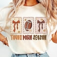 thumbnail image 1 of Touchdown Season Football T-Shirt, Fall Game Day Tee, Coquette Girly Football Mama Shirt, ’Tis the Season Football Graphic Tee for Women, 1 of 5