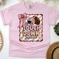thumbnail image 1 of Touchdown Season Pink Football T-Shirt | Cute Girly Game Day Tee, Light Pink, Size 3XL, 1 of 6