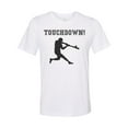thumbnail image 1 of Touchdown Shirt, Touchdown Baseball, Funny Shirts, Unisex Fit, Baseball Shirt, Touchdown, Gift For Him, Gag Gift, Football Shirt, Funny T, White, LARGE, 1 of 1