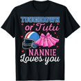 thumbnail image 1 of Touchdown or Tutu Nannie Loves You Football Gender Reveal T-Shirt, 1 of 6