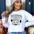 thumbnail image 1 of Touchdowns, Turkey  Pie Oh My Thanksgiving Sweatshirt, Cute Thanksgiving Shirt, Fall Clothing, Thankful Family Shirts, 1 of 6