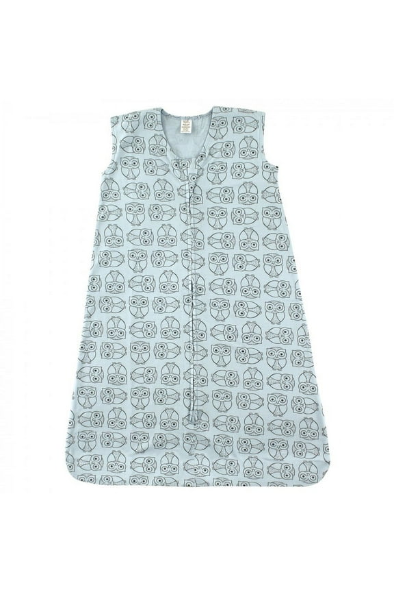 Baby Boy Organic Cotton Sleeveless Wearable Sleeping Bag, Sack, Blanket, Owl, 12-18 Months