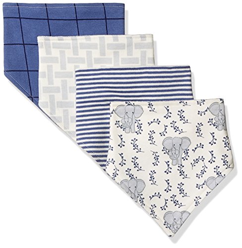Touched by Nature Baby Girl Organic Bandana Bibs, 12 Pack, Bird