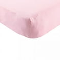 thumbnail image 1 of Touched by Nature Baby Girl Organic Cotton Crib Sheet, Light Pink, One Size, 1 of 2