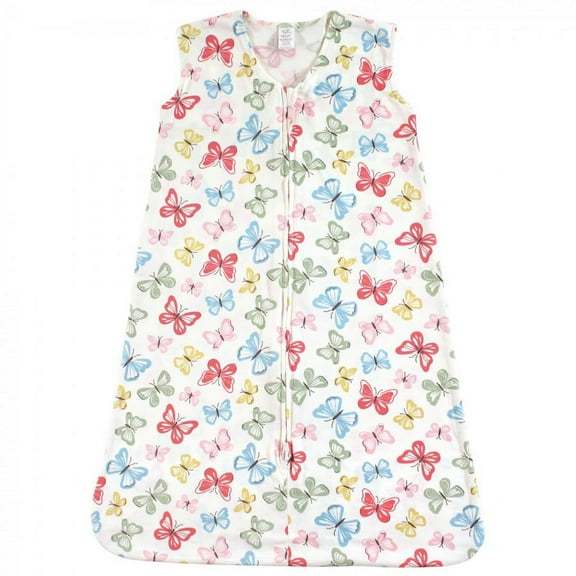Touched by Nature Baby Girl Organic Cotton Sleeveless Wearable Sleeping Bag, Sack, Blanket, Butterflies, 12-18 Months