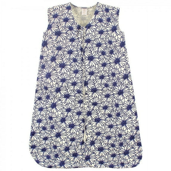 Touched by Nature Baby Girl Organic Cotton Sleeveless Wearable Sleeping Bag, Sack, Blanket, Daisy, 0-6 Months