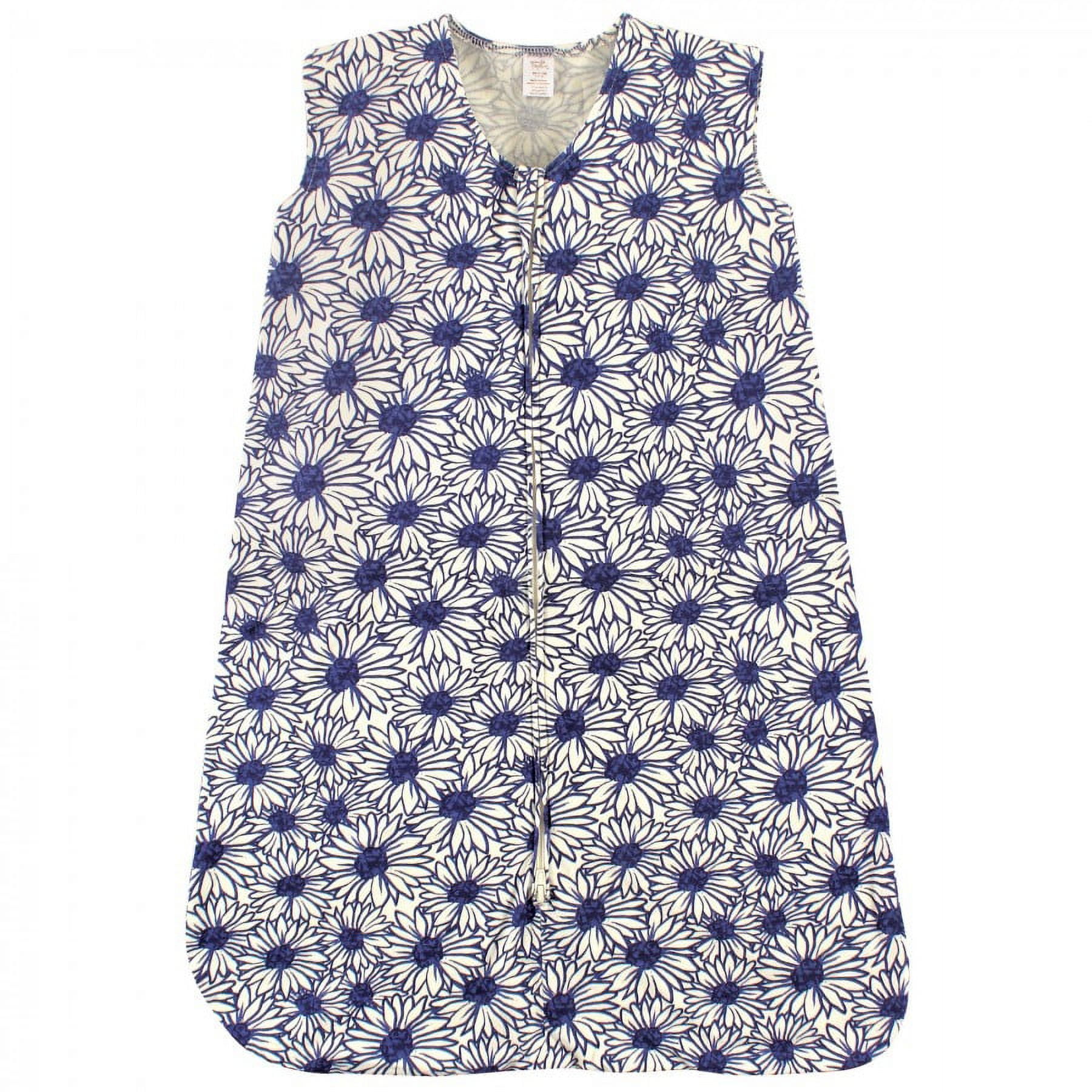 Touched by Nature Baby Girl Organic Cotton Sleeveless Wearable Sleeping Bag, Sack, Blanket, Daisy, 6-12 Months