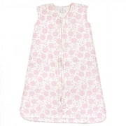 Touched by Nature Baby Girl Organic Cotton Sleeveless Wearable Sleeping Bag, Sack, Blanket, Floral Shadow, 6-12 Months