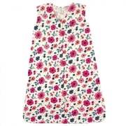 Touched by Nature Baby Girl Organic Cotton Sleeveless Wearable Sleeping Bag, Sack, Blanket, Garden Floral, 6-12 Months