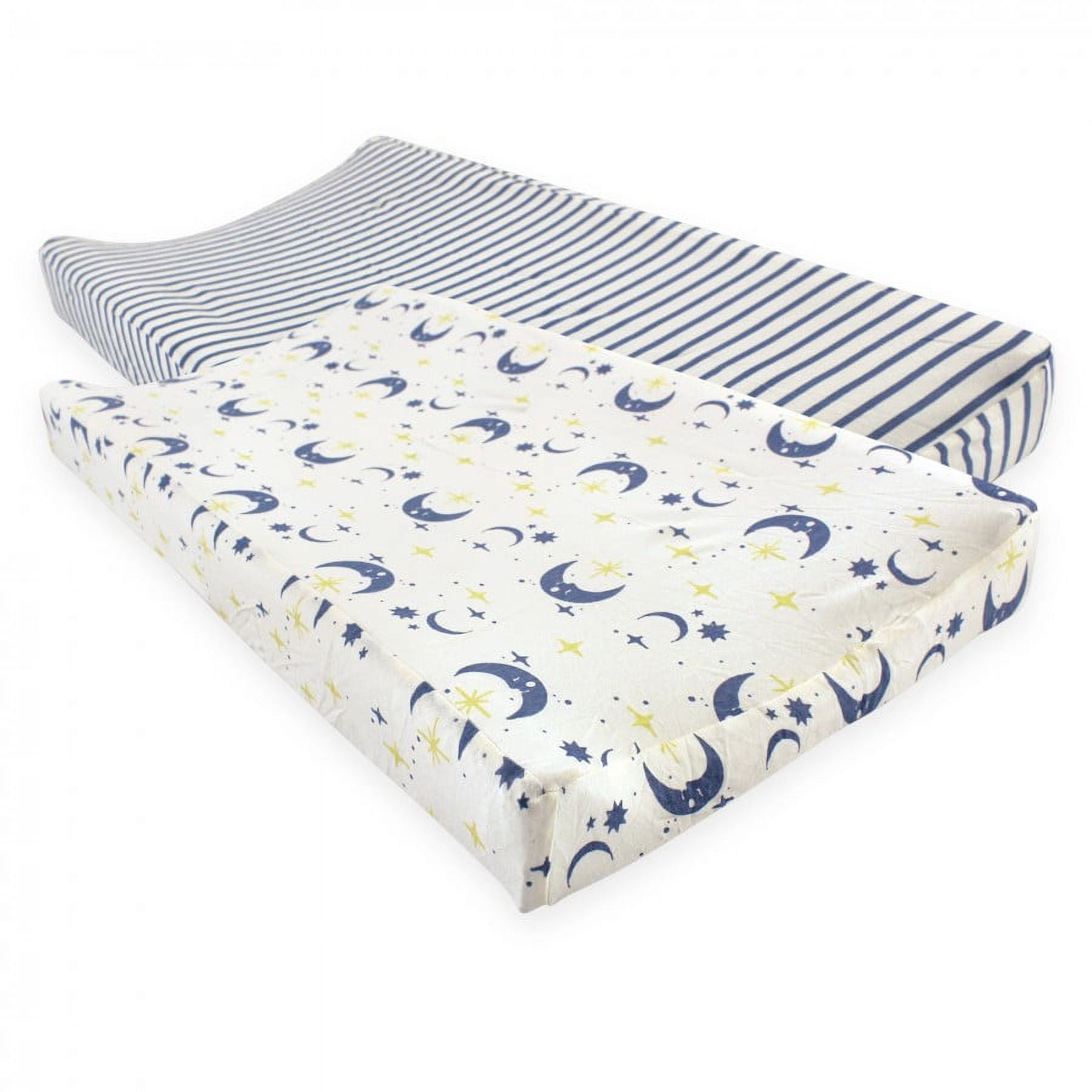 Touched by Nature Baby Organic Cotton Changing Pad Cover Moon One Size