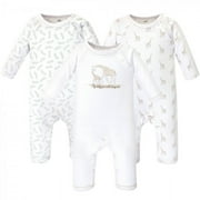 Touched by Nature Baby Organic Cotton Coveralls 3pk, Little Giraffe, 3-6 Months