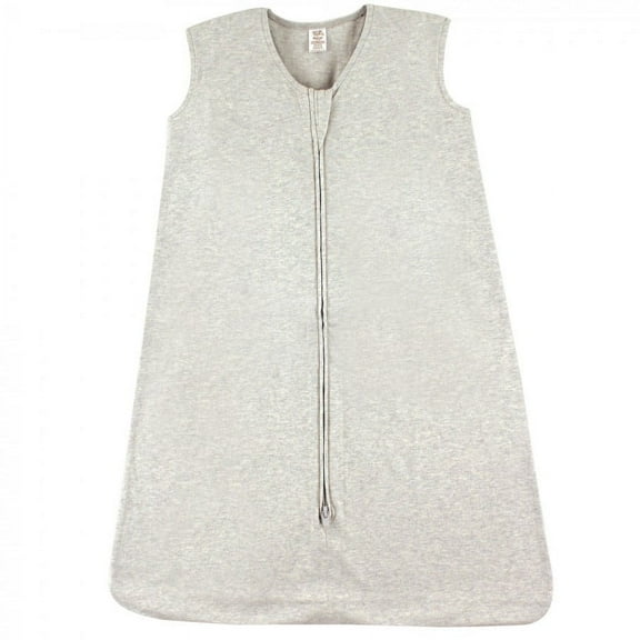 Touched by Nature Baby Organic Cotton Sleeveless Wearable Sleeping Bag, Sack, Blanket, Solid Heather Gray, 6-12 Months
