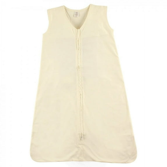 Touched by Nature Baby Organic Cotton Sleeveless Wearable Solid Color Sleeping Bag, Sack, Blanket, Solid Cream, 18-24 Months