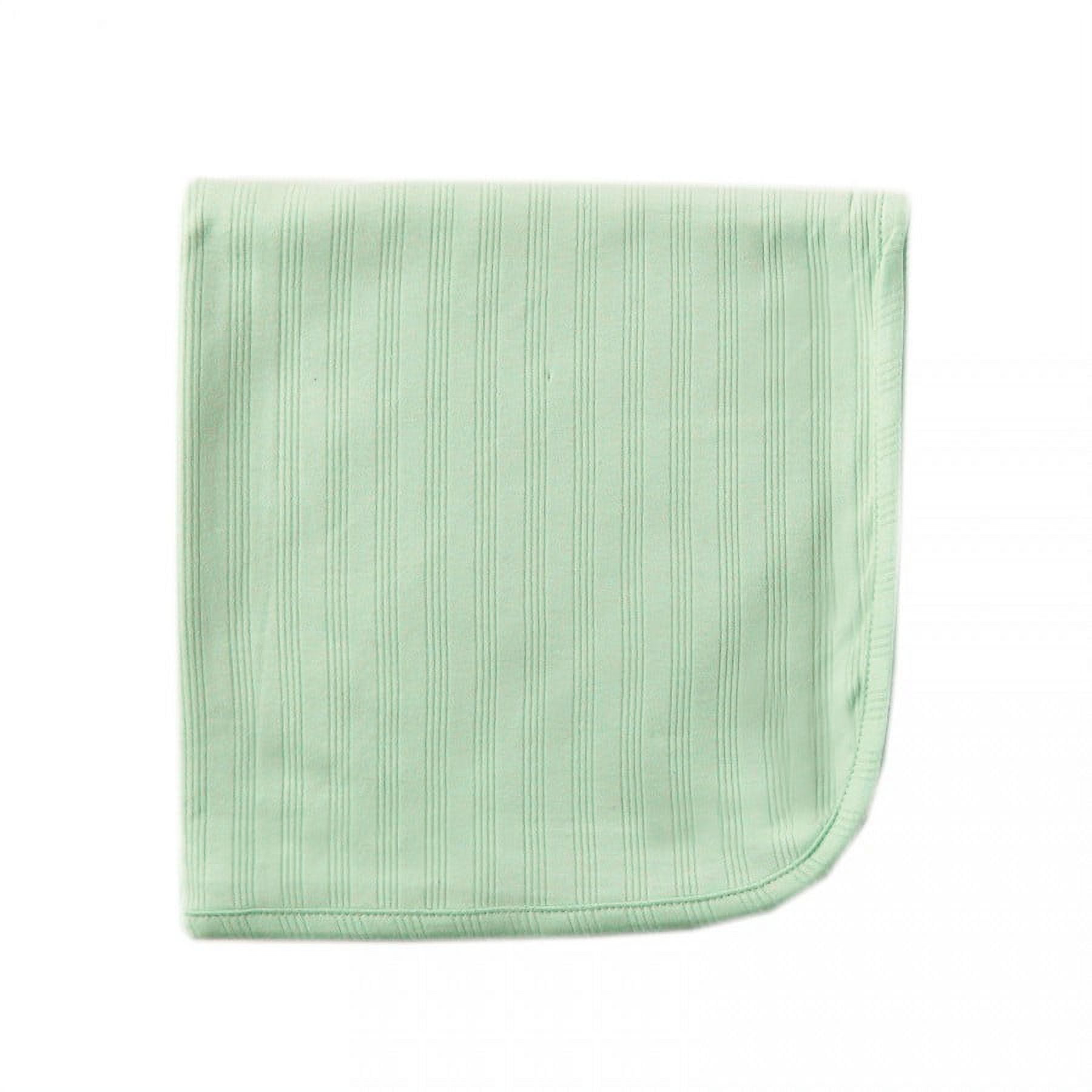 Touched by Nature Baby Organic Cotton Swaddle, Receiving and Multi-purpose Blanket, Celery, One Size