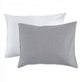 thumbnail image 1 of Touched by Nature Baby Organic Cotton Toddler Pillowcase, White Heather Charcoal, One Size, 1 of 2