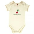 thumbnail image 1 of Touched by Nature Baby Unisex Organic Cotton Bodysuits, Beet, 0-3 Months, 1 of 1