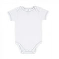 thumbnail image 1 of Touched by Nature Baby Unisex Organic Cotton Bodysuits, White Short-Sleeve 1 Pack, 0-3 Months, 1 of 1